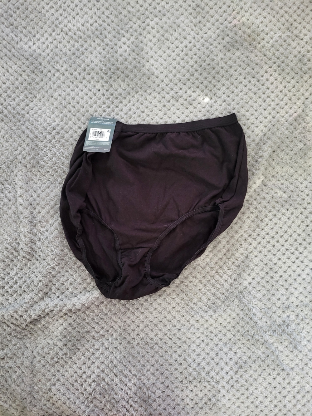 Bali Women's Black Full Coverage Brief Panties 2xl